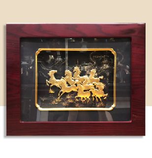 TRANH ĐỒNG MẠ VÀNG 24K