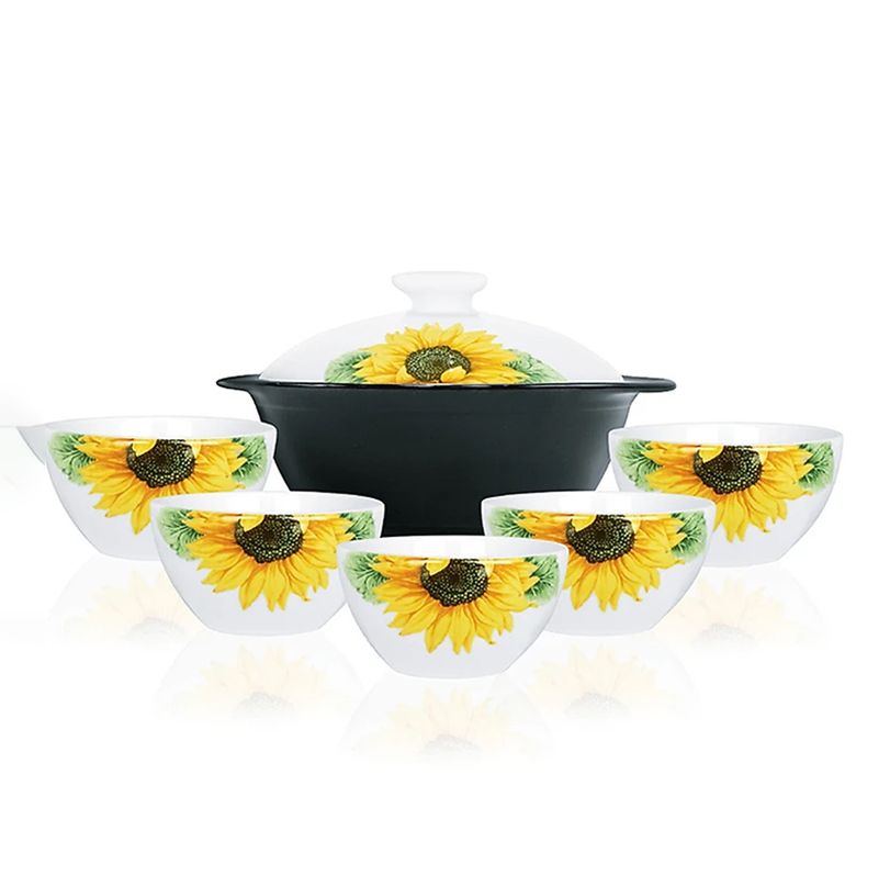 Bộ 01 thố và 05 chén sứ 