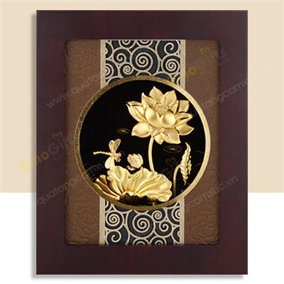 TRANH ĐỒNG MẠ VÀNG 24K